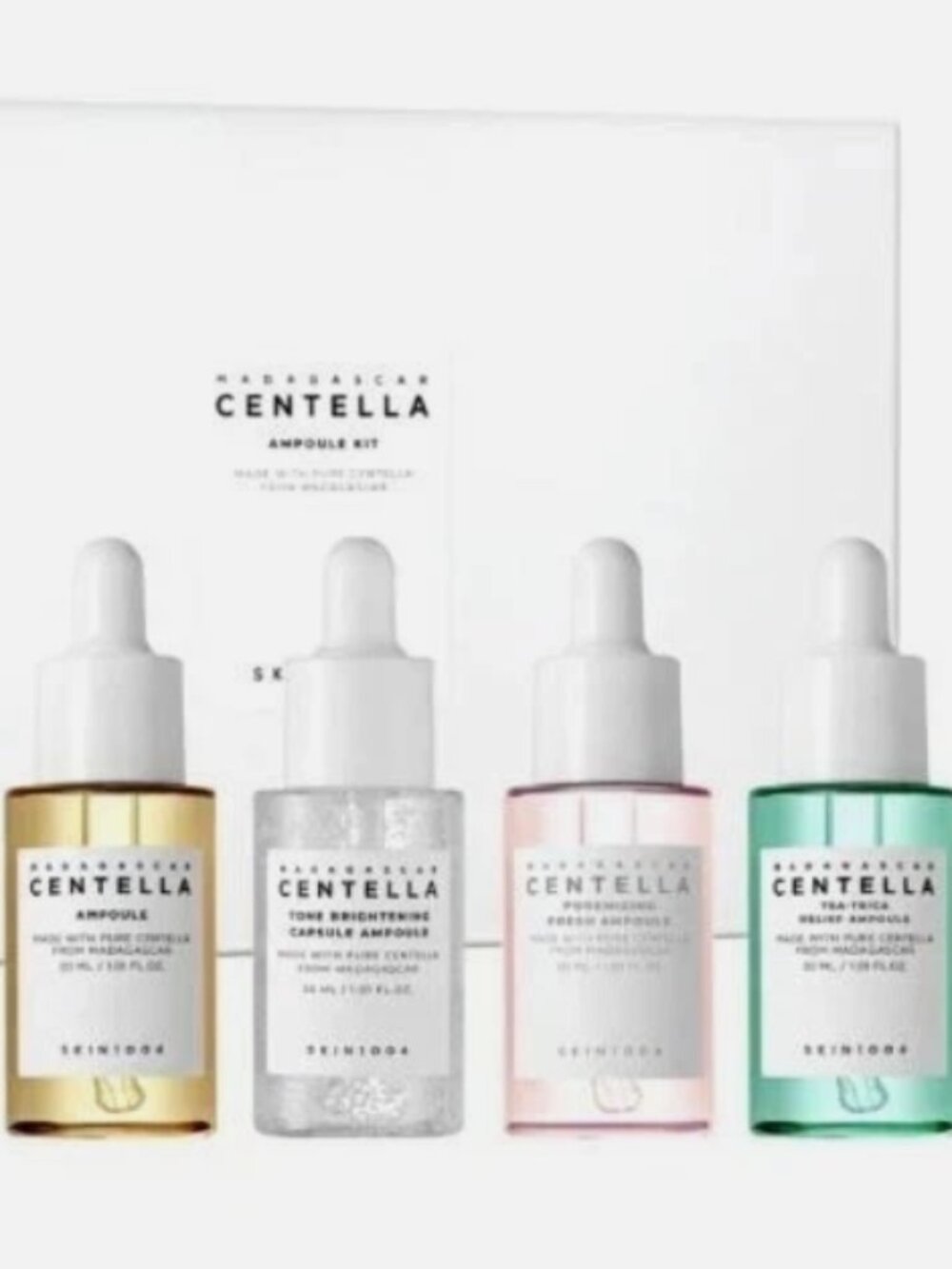 SKIN1004 - Madagascar Centella Ampoule Kit - 4 Piece Travel Size Korean Skincare - Picture 3 of 6